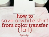 How to Save a White Shirt from Color Transfer {Fail}